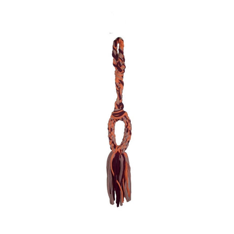 Cotton Sling Tug Toy for interactive play, featuring a braided design and ergonomic grip for dogs.