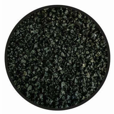 Crystal black aquarium sand showcases a rich, deep black color, perfect for enhancing the beauty of your aquarium.