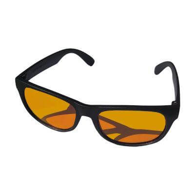 D-D Reef Viewing Aquarium Coral Sunglasses with orange tinted lenses for enhanced coral viewing and glare reduction.