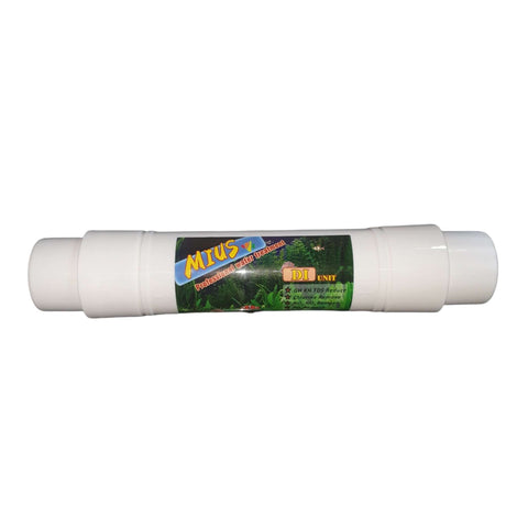 DI Resin Disposable Cartridge In-Line Add-On for R.O. units, enhancing water purification for aquariums.