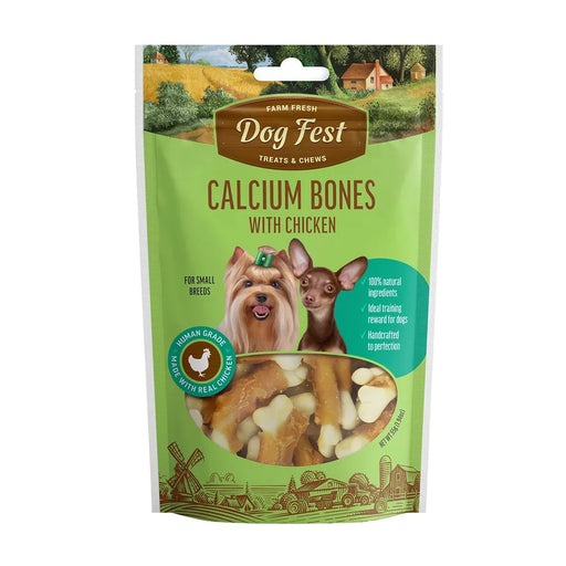 Dog Fest Calcium Bones With Chicken 55g - Buy Online - Jungle Aquatics