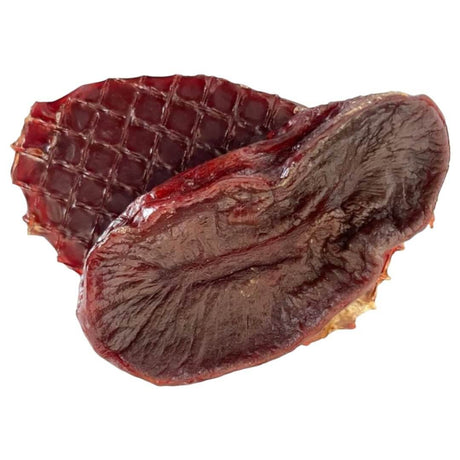Dog treat beef fillet air dried, 100g natural meat, single ingredient, no grains or fillers.