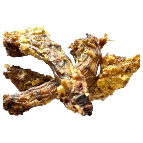 Air-dried chicken necks dog treats, 100% natural, single ingredient, no grains or fillers, 70g package.
