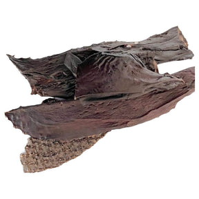 Dog treat liver biltong beef, air-dried natural meat, single ingredient, 100g package.