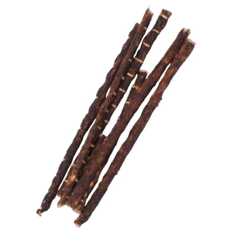 Dog treat ostrich meaty sticks, natural grain-free protein, air-dried, single ingredient, 40g size.