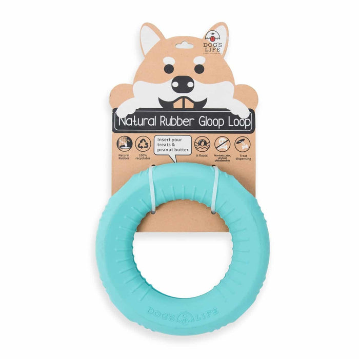 Dog’s Life Natural Rubber Dog Toy Gloop Loop - Buy Online - Jungle Aquatics