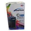 Dophin C1600 Canister Filter packaging showcasing its compact design and setup instructions for efficient water filtration.