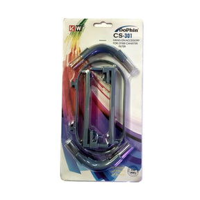 Dophin Hang-on Accessory for CF300 Canister Filter packaging featuring convenient design and space-saving utility.