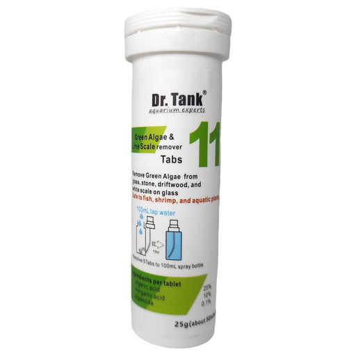 Dr. Tank 11 Green Algae and Lime Scale Remover Tablets 25g 50pcs - Buy Online - Jungle Aquatics