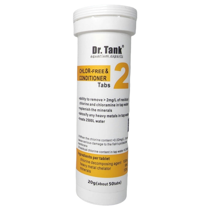 Dr. Tank 2 Chlor Free and Conditioner Tablets 20g 50pcs - Buy Online - Jungle Aquatics