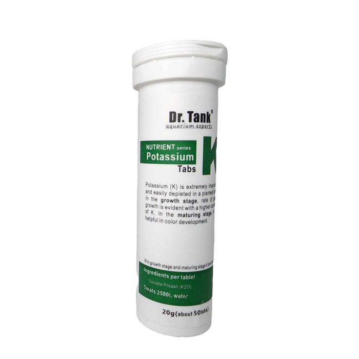 Dr. Tank K Potassium Tablets 20g 50pcs - Buy Online - Jungle Aquatics