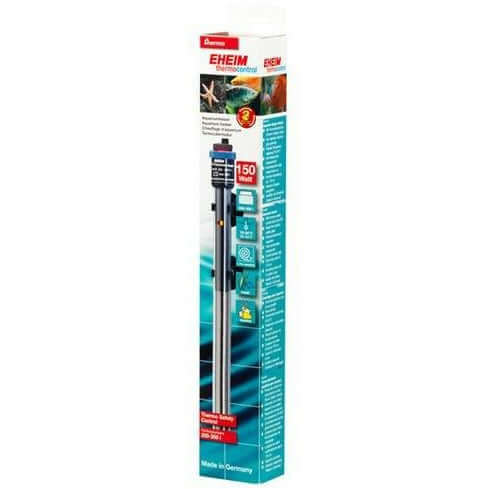 EHEIM Jager Combined Heater 150W packaging showcasing advanced temperature control for aquariums.