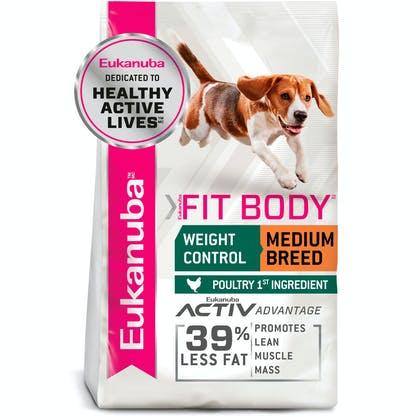 Eukanuba Fit Body Weight Control Chicken Medium Adult Dog Food - Buy Online - Jungle Aquatics