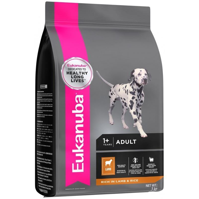 Eukanuba Small & Medium Adult Dog Food - Lamb and Rice - Buy Online - Jungle Aquatics