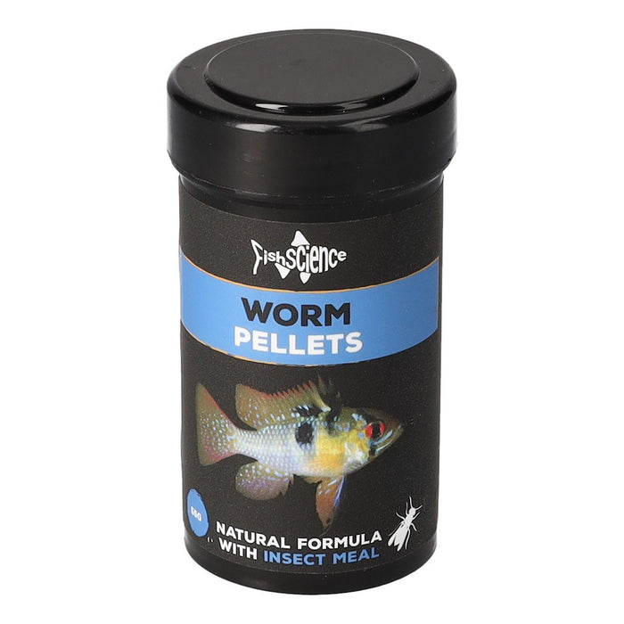 Fish Science Tropical Fish Worm Pellets 55g - Buy Online - Jungle Aquatics