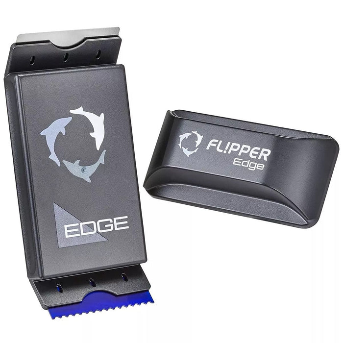 Flipper Edge Aquarium Magnet Cleaners with dual-blade design for enhanced cleaning power and acrylic-safe blades.