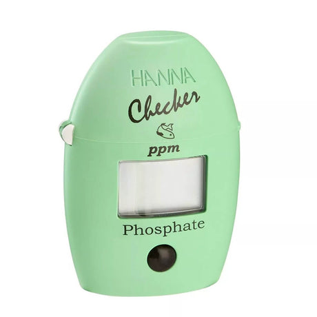 Hanna HI713 phosphate checker colorimeter for fresh and marine water testing with clear digital display.