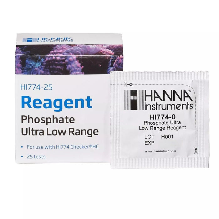 Hanna HI774-25 Phosphate ULR Reagents Marine Water - Buy Online - Jungle Aquatics