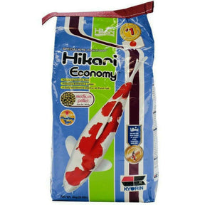 Hikari Koi Economy 4kg fish food bag, designed for balanced nutrition for koi and pond fish.