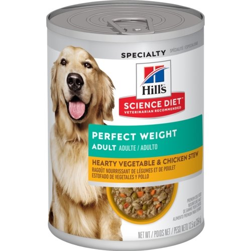 Hill's Science Plan Perfect Weight Wet Dog Food Vegetable & Chicken Flavour 354g - Buy Online - Jungle Aquatics
