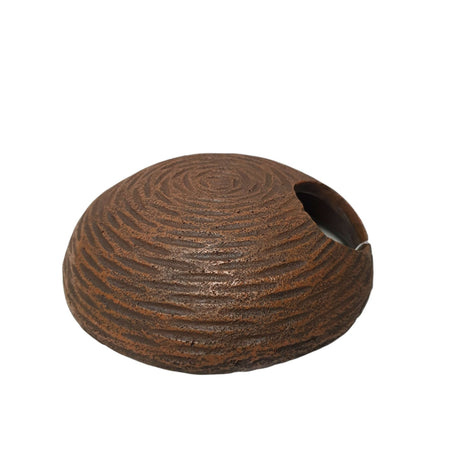 Hollow Rock Medium aquarium hideout for plecos and ancistrus, promoting breeding with a 4cm opening and textured design.