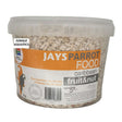 Jays Parrot Caribbean Fruit and Nut food mix 3kg, pure ingredients, enriched with vitamins and minerals for all parrots.
