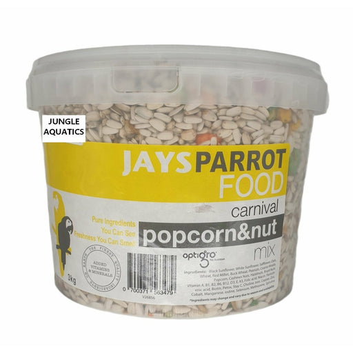 Jays Parrot Carnival Popcorn & Nut 3kg - Buy Online - Jungle Aquatics