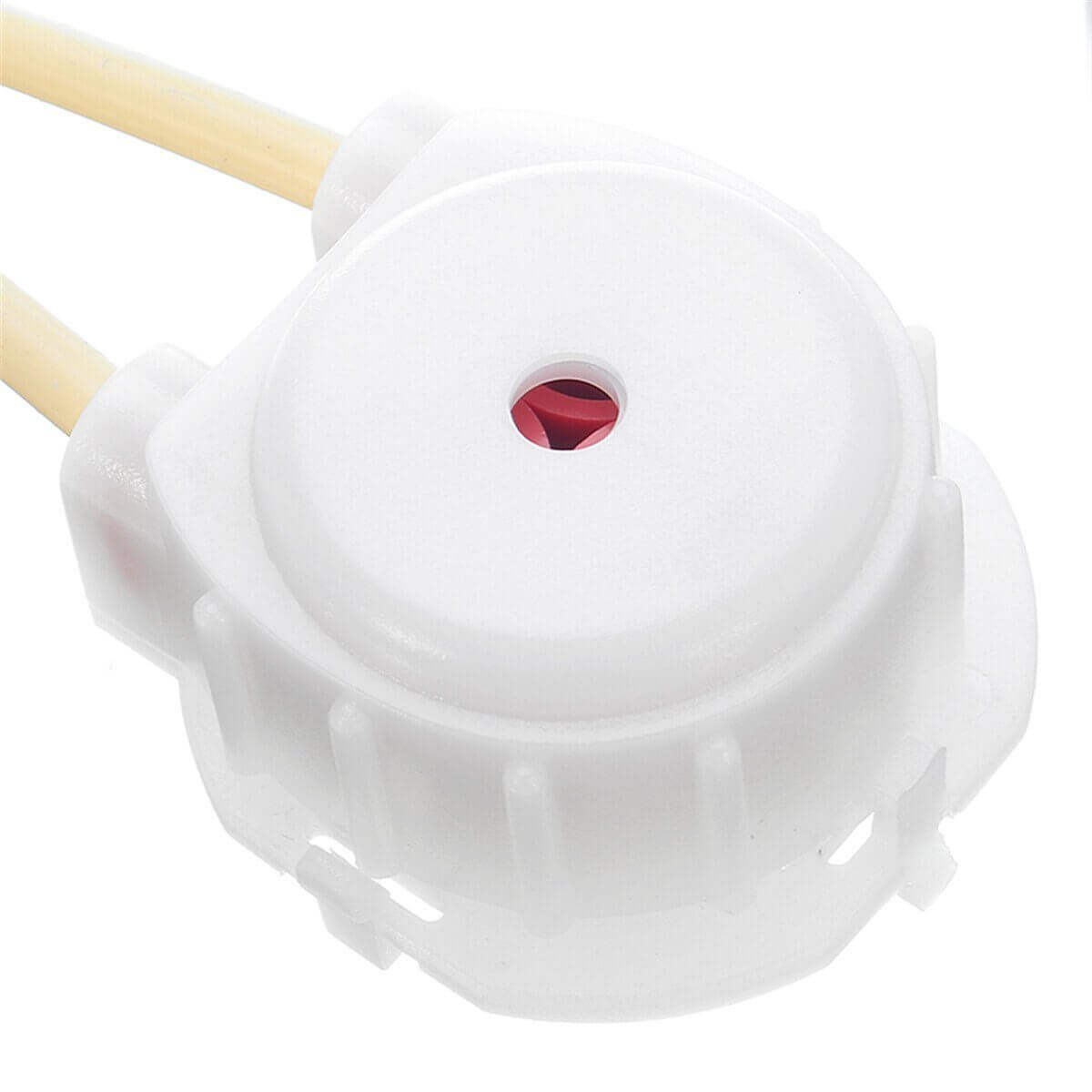 Jebao 3.4 WiFi dosing pump head showing compact design and tubing connections.