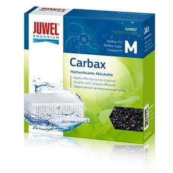 Juwel Carbax active charcoal filter medium for aquariums, effective for water cleaning and decolorization.
