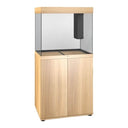 Juwel Lido Aquarium and Cabinet with a modern design, featuring clear glass and a stylish wooden base, suitable for fresh and saltwater.