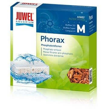 Juwel Phorax phosphate remover packaging for aquariums, effective filter medium to reduce algae and improve plant growth.
