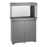 Juwel Rio Aquarium and Cabinet in modern grey, combining elegant design with functional storage for aquatic enthusiasts.