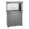 Juwel Rio Aquarium and Cabinet in modern grey, combining elegant design with functional storage for aquatic enthusiasts.