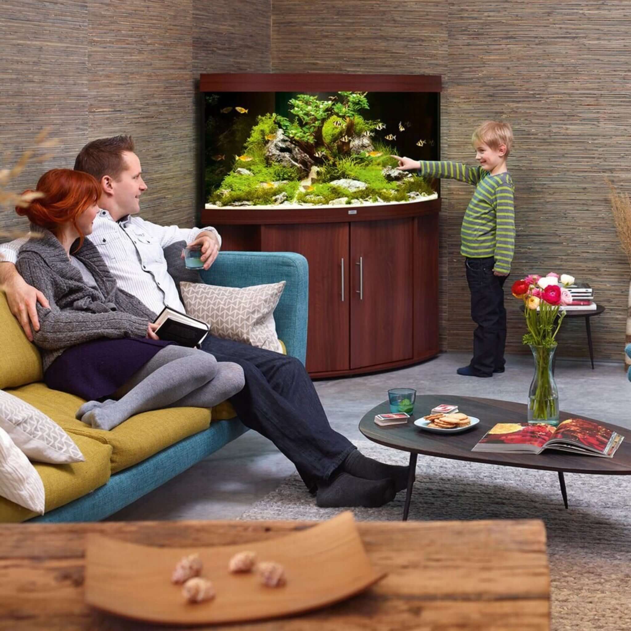 Juwel Trigon Aquarium & Cabinet - Decorative Elegance