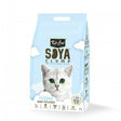 Kit Cat Soya Clumping Cat Litter package featuring a kitten design, eco-friendly, and made from soybean waste, 7L.