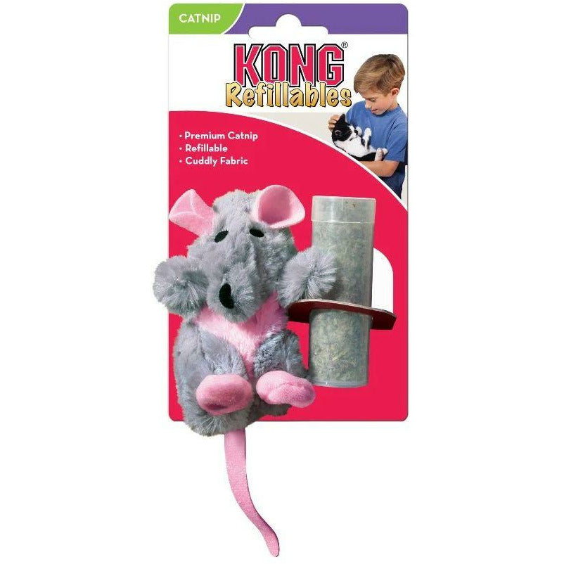 Kong Plush Refillable Catnip Toy Rat - Buy Online - Jungle Aquatics
