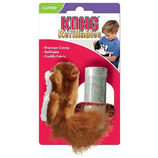 Kong Plush Refillable Catnip Toy Squirrel - Buy Online - Jungle Aquatics