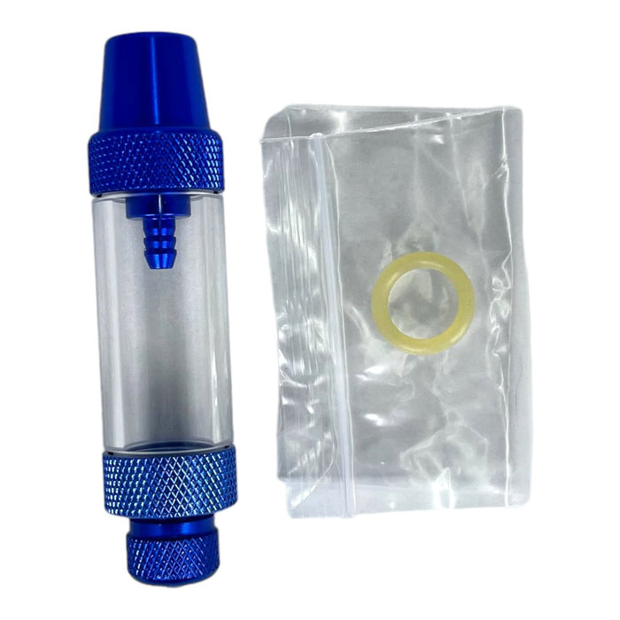 LST CO2 regulator check valve bubble counter with blue design and sealing ring for aquarium management.