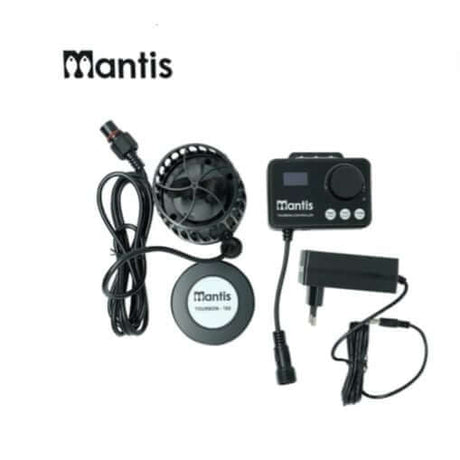 Mantis Tourbon Wave Maker Pumps kit including power supply, motor controller, and adjustable wave frequency components.