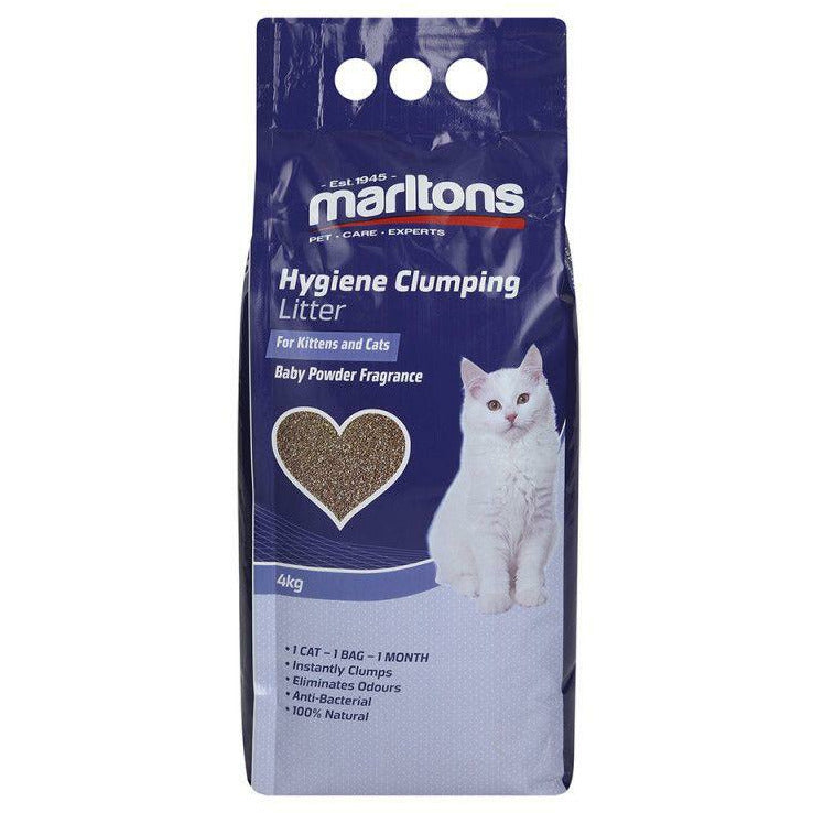 Marltons Hygiene Cat Litter Baby Powder 4kg - Buy Online - Jungle Aquatics