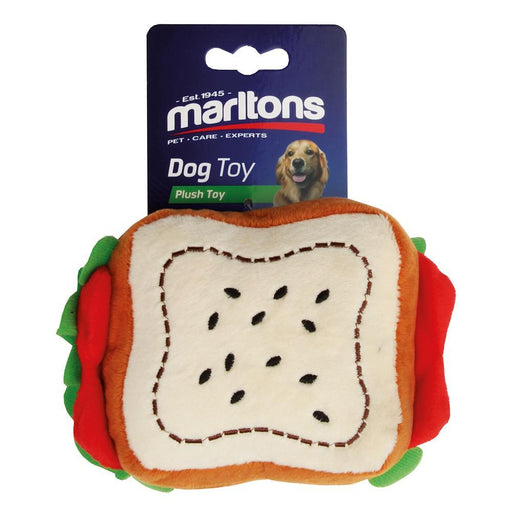 Marltons Plush Sandwich Dog Toy - Buy Online - Jungle Aquatics