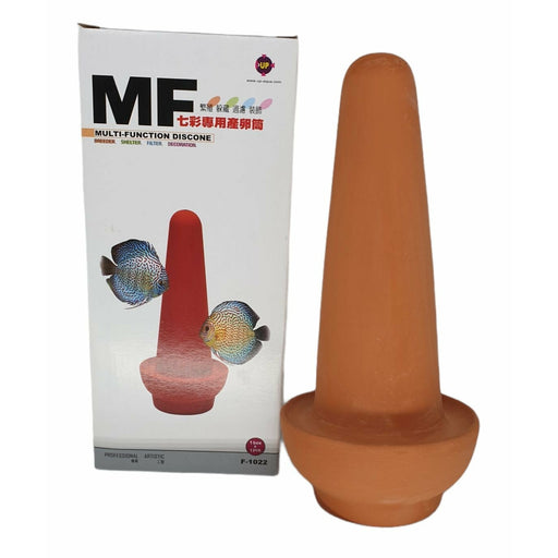 MF Discus Breeding Spawning Ceramic Cone for aquarium breeding setup, designed for Discus and Angelfish propagation.