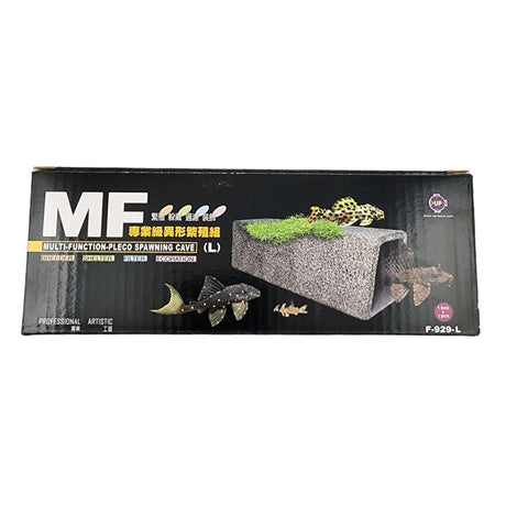 MF Pleco Spawning Hideout Cave box for aquarium, ideal for fish spawning and providing a secure hideout.