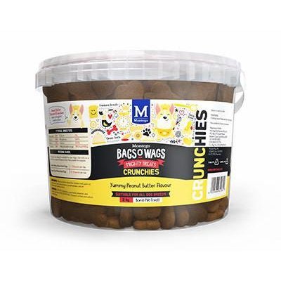 Montego Bags O Wags Crunchies Peanut Butter 2kg - Buy Online - Jungle Aquatics
