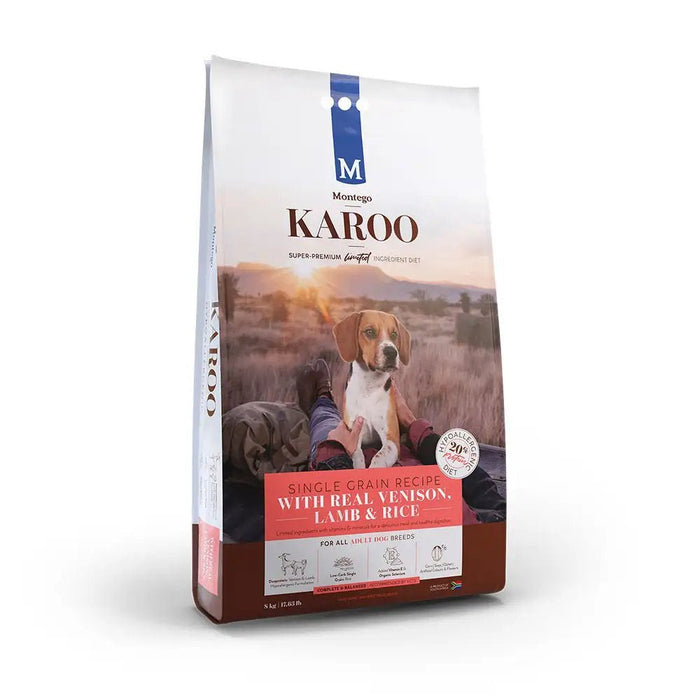 Montego Karoo Venison and Lamb Hypoallergenic Dog Food - Buy Online - Jungle Aquatics