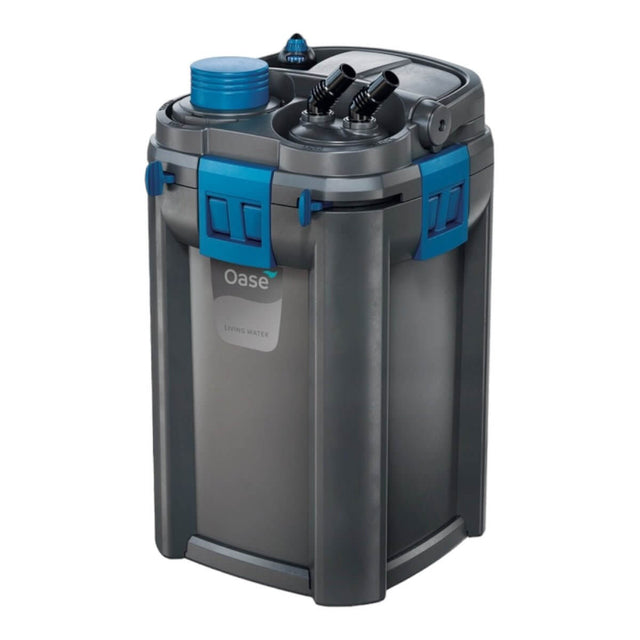 Oase BioMaster Thermo Canister Filter with Easyclean pre-filter chamber for optimal aquarium water quality.