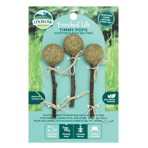 Oxbow Enriched Life Timmy Pops 3 Pack - Buy Online - Jungle Aquatics