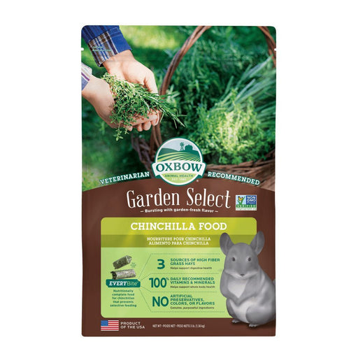Oxbow Garden Select Chinchilla Food 1.36kg - Buy Online - Jungle Aquatics