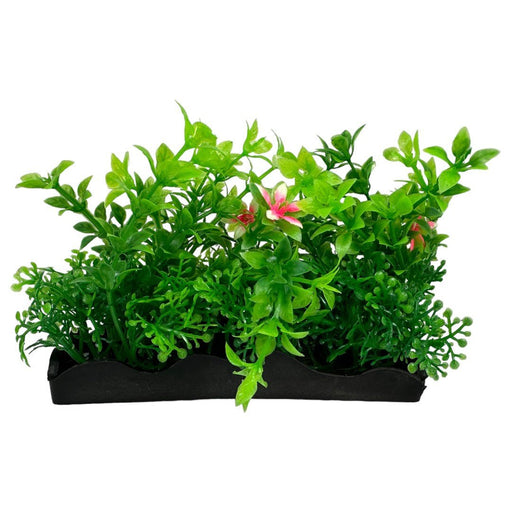 Penn Plax Aquascaping Plastic Plant Green and Pink Bunch