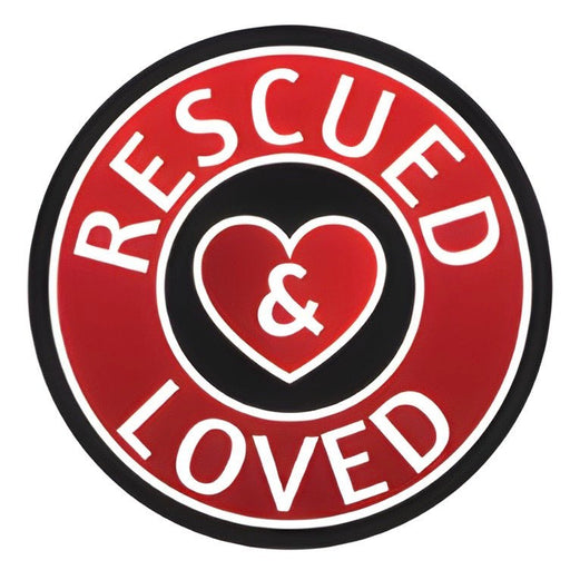 Pet ID Tag - Rescued and Loved - Buy Online - Jungle Aquatics